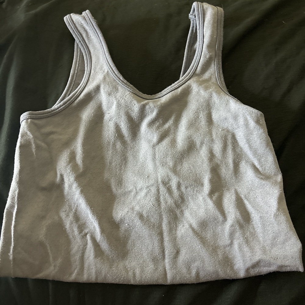 Blue bodysuit snap button bottom